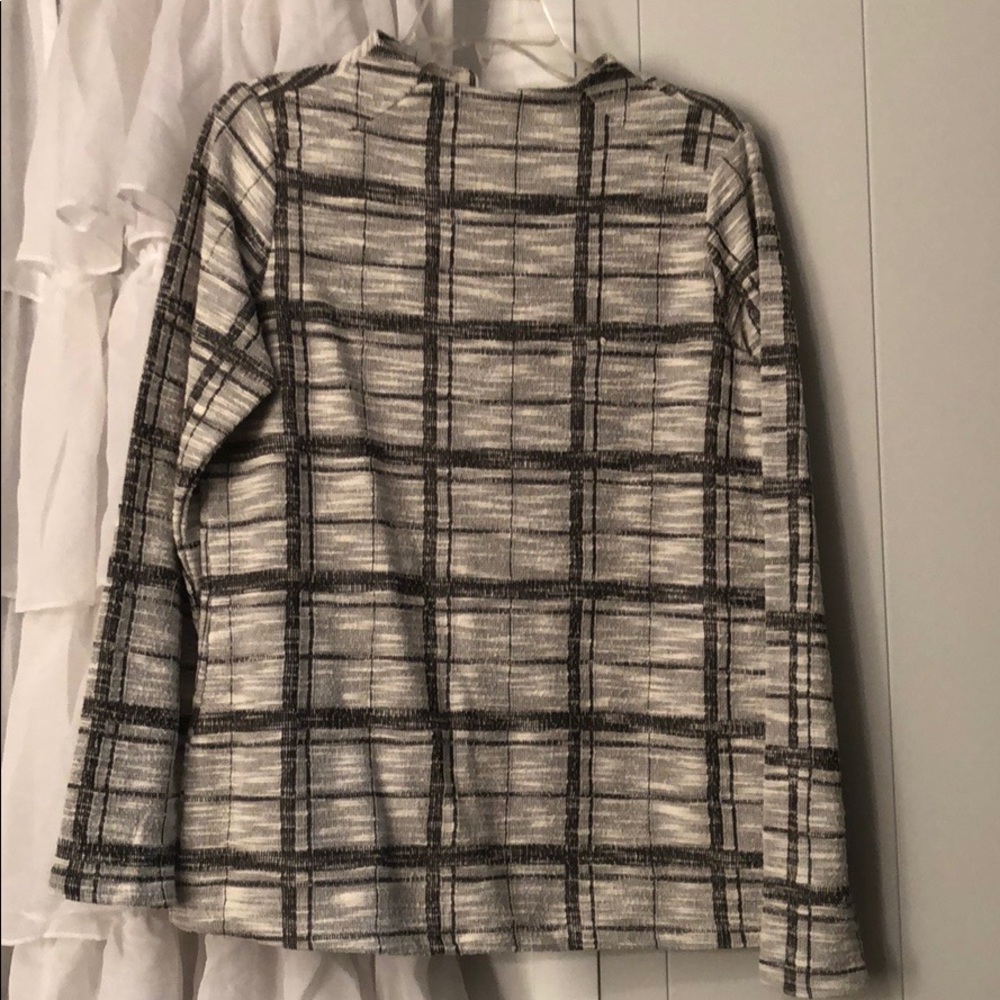 Grey plaid dress shirt